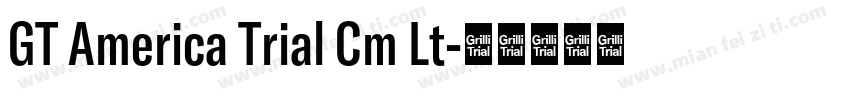 GT America Trial Cm Lt字体转换